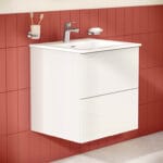 VitrA Metropole Pure Lavabo Dolabı, 60 cm, İki Çekmeceli, Etajerli Lavabolu, Parlak Beyaz - Görsel 4