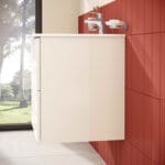 VitrA Metropole Pure Lavabo Dolabı, 60 cm, İki Çekmeceli, Etajerli Lavabolu, Parlak Beyaz - Görsel 7