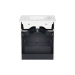 VitrA Root Flat Lavabo Dolabı, 60 cm, İki Çekmeceli, Dar, Yuvarlak Lavabo, Parlak Beyaz - Görsel 5
