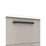 VitrA Root Flat Lavabo Dolabı, 80 cm, İki Çekmeceli, Dar, Yuvarlak Lavabo, Parlak Sahra Beji - Görsel 7