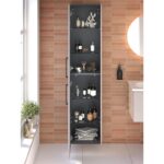 VitrA Root Flat Boy Dolabı, 40 cm, İki Kapaklı, Parlak Sahra Beji - Görsel 4