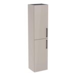 VitrA Root Flat Boy Dolabı, 40 cm, İki Kapaklı, Parlak Sahra Beji