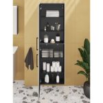 VitrA Root Flat Boy Dolabı, 55 cm, İki Kapaklı, Dar, Parlak Sahra Beji - Görsel 4