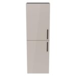 VitrA Root Flat Boy Dolabı, 55 cm, İki Kapaklı, Dar, Parlak Sahra Beji - Görsel 2