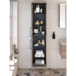 VitrA Root Flat Boy Dolabı, 40 cm, İki Kapaklı, Doğal Meşe - Görsel 6