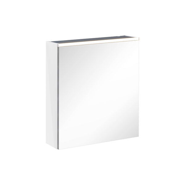 VitrA Core Dolaplı Ayna, 60 cm, Aydınlatmalı, Parlak Beyaz, Sol