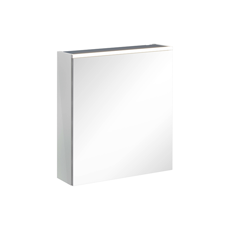 67559-1.jpg VitrA Core Dolaplı Ayna, 60 cm, Aydınlatmalı, Parlak İnci Grisi, Sol - Görsel 1