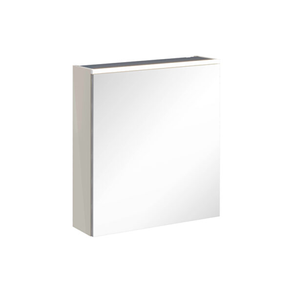 VitrA Core Dolaplı Ayna, 60 cm, Aydınlatmalı, Parlak Sahra Beji, Sol