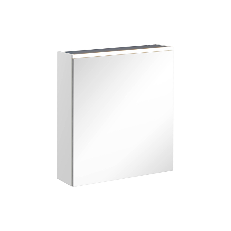 67569-1.jpg VitrA Core Dolaplı Ayna, 60 cm, Aydınlatmalı, Mat Açık Gri, Sol - Görsel 1