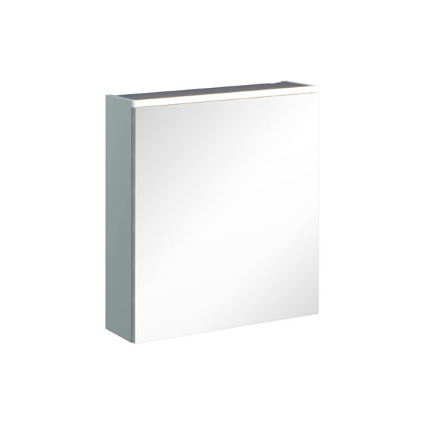 VitrA Core Dolaplı Ayna, 60 cm, Aydınlatmalı, Mat Fiyord Yeşili, Sol
