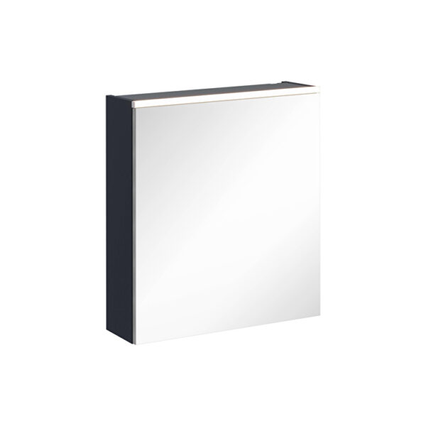VitrA Core Dolaplı Ayna, 60 cm, Aydınlatmalı, Mat Lacivert, Sol