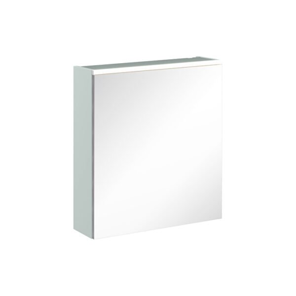 VitrA Core Dolaplı Ayna, 60 cm, Aydınlatmalı, Mat Retro Yeşil, Sol