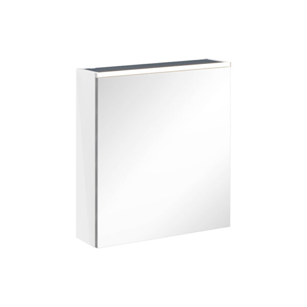 VitrA Core Dolaplı Ayna, 60 cm, Aydınlatmalı, Parlak Beyaz, Sağ