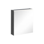 VitrA Core Dolaplı Ayna, 60 cm, Aydınlatmalı, Parlak Antrasit, Sağ