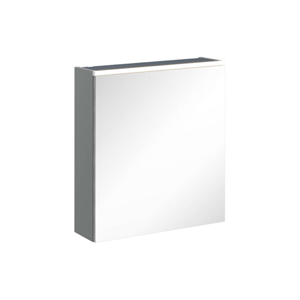 VitrA Core Dolaplı Ayna, 60 cm, Aydınlatmalı, Mat Gri, Sağ