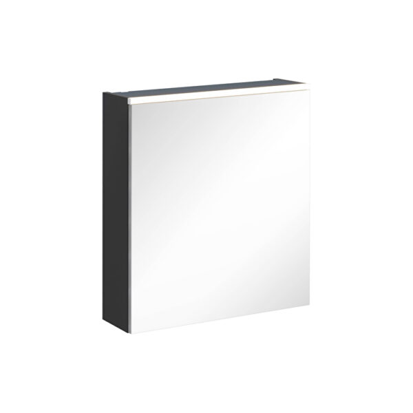 VitrA Core Dolaplı Ayna, 60 cm, Aydınlatmalı, Mat Grafit, Sağ