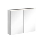 VitrA Core Dolaplı Ayna, 80 cm, Aydınlatmalı, Parlak İnci Grisi