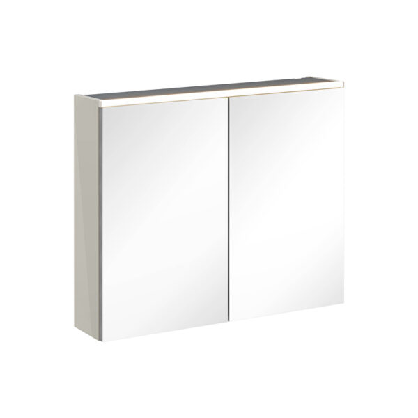 VitrA Core Dolaplı Ayna, 80 cm, Aydınlatmalı, Parlak Sahra Beji