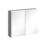 VitrA Core Dolaplı Ayna, 80 cm, Aydınlatmalı, Mat Kaya Gri