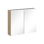 VitrA Core Dolaplı Ayna, 80 cm, Aydınlatmalı, Doğal Meşe