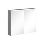 VitrA Core Dolaplı Ayna, 80 cm, Aydınlatmalı, Mat Gri