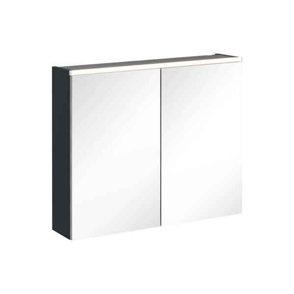 VitrA Core Dolaplı Ayna, 80 cm, Aydınlatmalı, Mat Lacivert (Pvc)