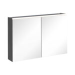 VitrA Core Dolaplı Ayna, 100 cm, Aydınlatmalı, Parlak Antrasit
