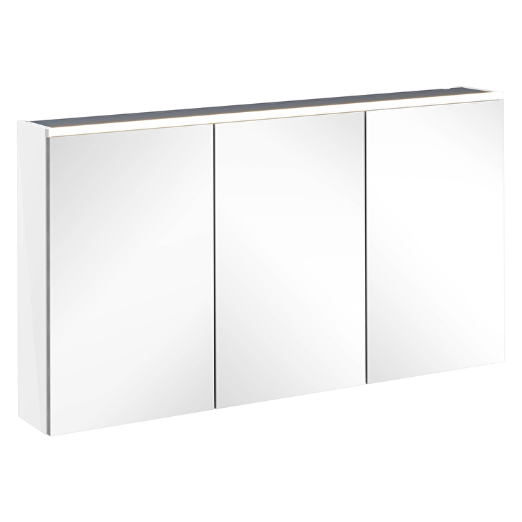 67642-1.jpg VitrA Core Dolaplı Ayna, 120 cm, Aydınlatmalı, Parlak Beyaz - Görsel 1