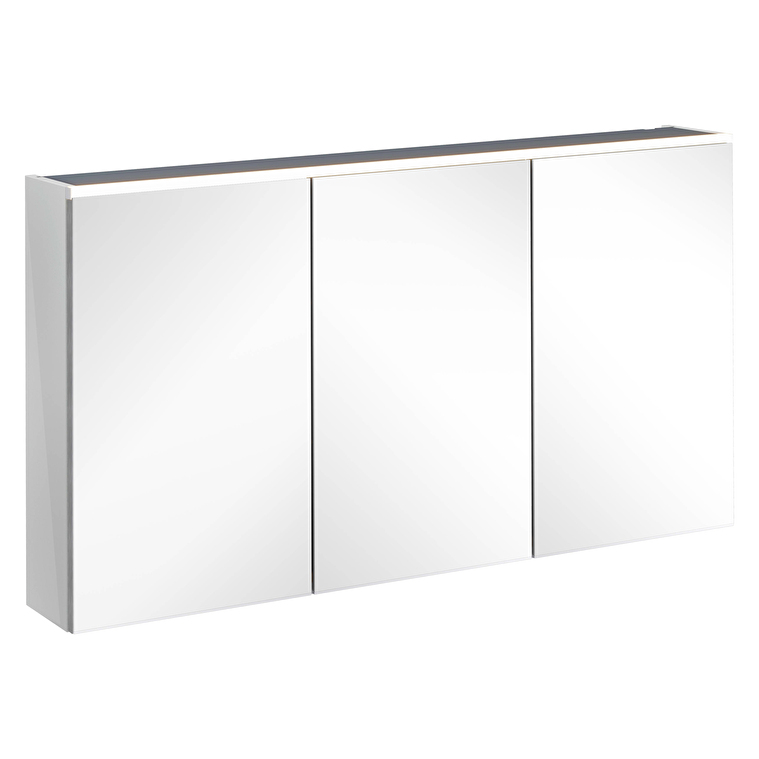 67643-1.jpg VitrA Core Dolaplı Ayna, 120 cm, Aydınlatmalı, Parlak İnci Grisi - Görsel 1