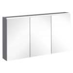 VitrA Core Dolaplı Ayna, 120 cm, Aydınlatmalı, Mat Kaya Gri