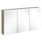 VitrA Core Dolaplı Ayna, 120 cm, Aydınlatmalı, Doğal Meşe