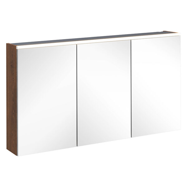 VitrA Core Dolaplı Ayna, 120 cm, Aydınlatmalı, Ceviz
