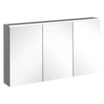 VitrA Core Dolaplı Ayna, 120 cm, Aydınlatmalı, Mat Gri