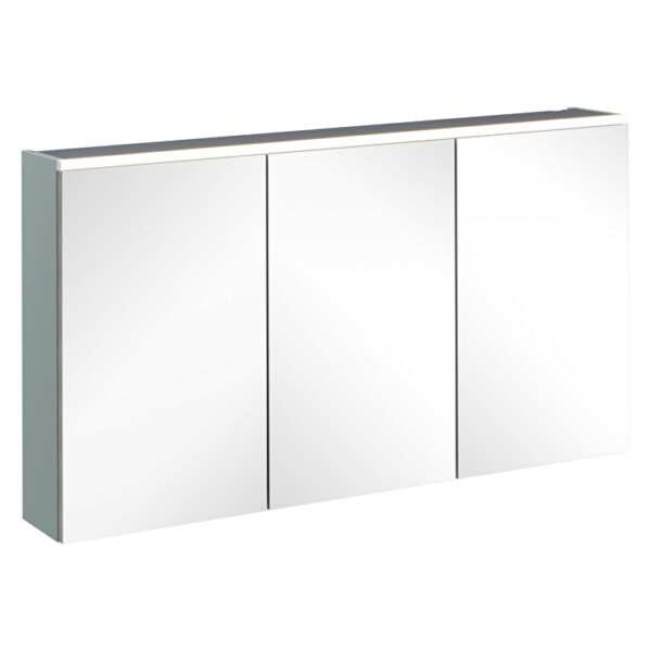 VitrA Core Dolaplı Ayna, 120 cm, Aydınlatmalı, Mat Fiyord Yeşili