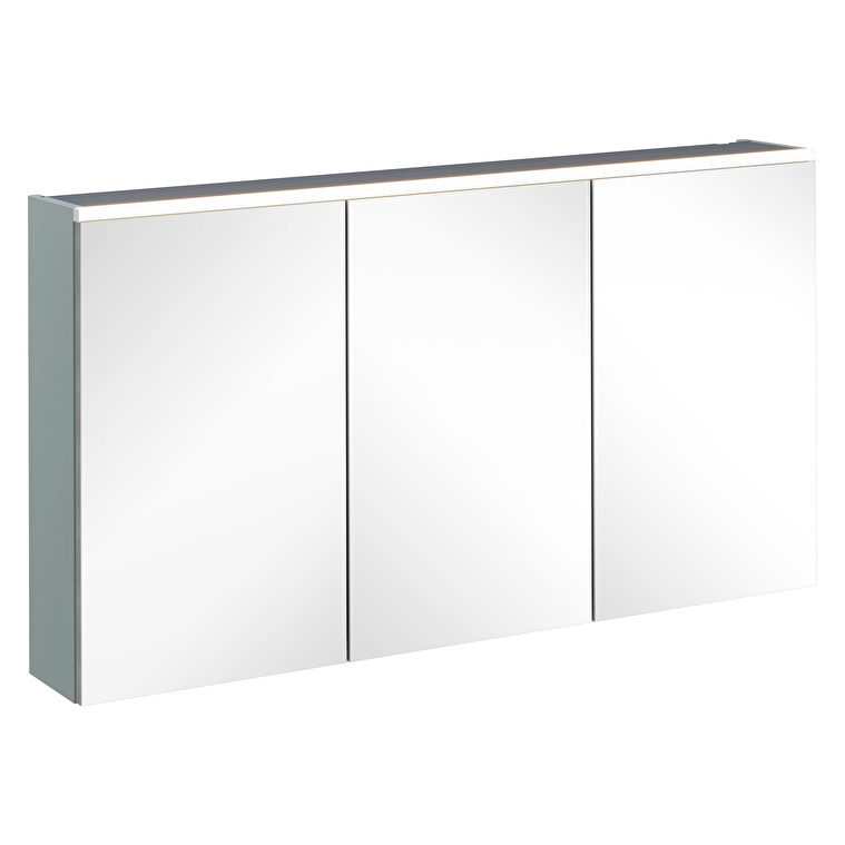 67655-1.jpg VitrA Core Dolaplı Ayna, 120 cm, Aydınlatmalı, Mat Fiyord Yeşili - Görsel 1
