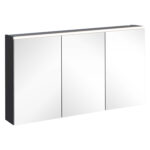 VitrA Core Dolaplı Ayna, 120 cm, Aydınlatmalı, Mat Grafit