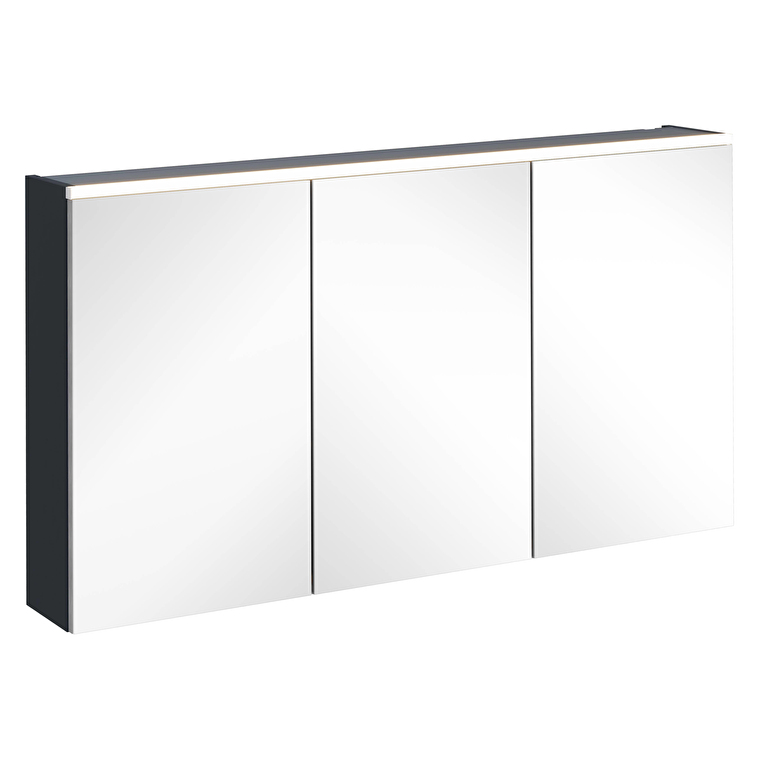 67657-1.jpg VitrA Core Dolaplı Ayna, 120 cm, Aydınlatmalı, Mat Lacivert (Pvc) - Görsel 1