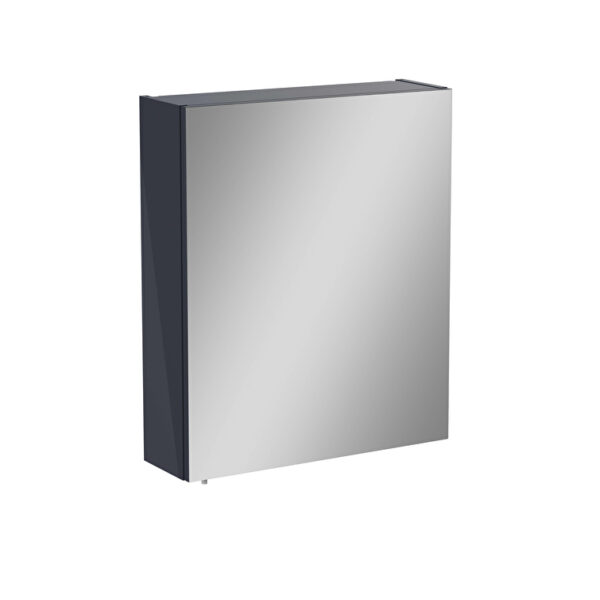 VitrA Mia Asimetrik Dolaplı Ayna, 60 cm, Bir Kapaklı, Parlak Antrasit, Sağ