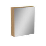 VitrA Mia Asimetrik Dolaplı Ayna, 60 cm, Bir Kapaklı, Altın Meşe, Sol