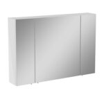 VitrA Mia Asimetrik Dolaplı Ayna, 100 cm, Üç Kapaklı, Parlak Beyaz