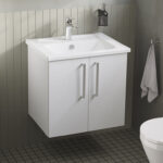 VitrA Root Flat Lavabo Dolabı, 60 cm, İki Kapaklı, Köşeli Lavabo, Parlak Beyaz - Görsel 3