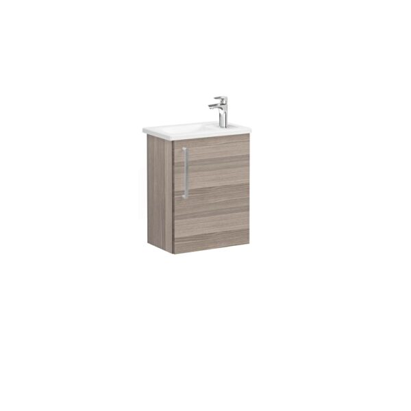 VitrA Root Flat Lavabo Dolabı, 45 cm, Bir Kapaklı, Dar, Köşeli Lavabo, Cordoba, Sağ