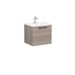 VitrA Root Flat Lavabo Dolabı, 60 cm, Bir Çekmeceli, Köşeli Lavabo, Cordoba - Görsel 2