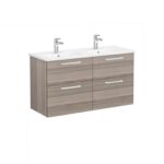 VitrA Root Flat Lavabo Dolabı, 120 cm, Dört Çekmeceli, Yuvarlak Lavabo, Cordoba - Görsel 2