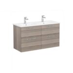 VitrA Root Flat Lavabo Dolabı, 120 cm, Dört Çekmeceli, Yuvarlak Lavabo, Cordoba - Görsel 3