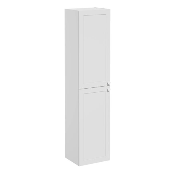 VitrA Root Classic Boy Dolabı, 40 cm, İki Kapaklı, Mat Açık Gri