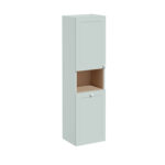 VitrA Root Classic Boy Dolabı, 40 cm, İki Kapaklı, Kısa, Çamaşır Sepetli, Mat Retro Yeşil, Sol