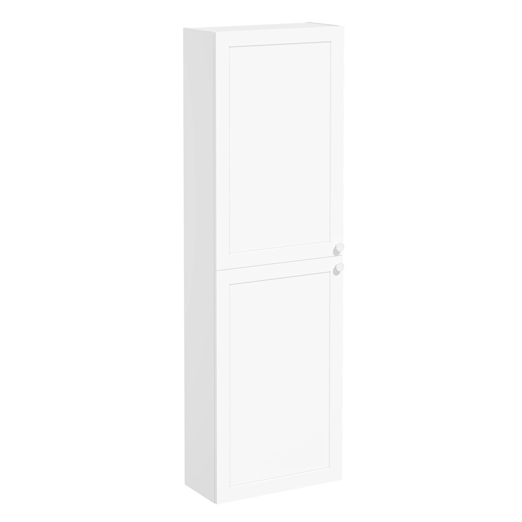 68538_9f940277d5e3da3d9f24ac55a91d33c31725b040-1.jpg VitrA Root Classic Boy Dolabı, 55 cm, İki Kapaklı, Dar, Mat Beyaz - Görsel 1