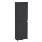 VitrA Root Classic Boy Dolabı, 55 cm, İki Kapaklı, Dar, Mat Grafit