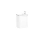 VitrA Root Classic Lavabo Dolabı, 45 cm, Bir Kapaklı, Dar, Köşeli Lavabo, Mat Beyaz, Sol - Görsel 2
